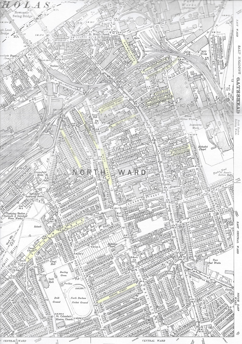 1898 Gateshead Street Map
